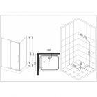 Уголок душевой ESBANO ESR-8190