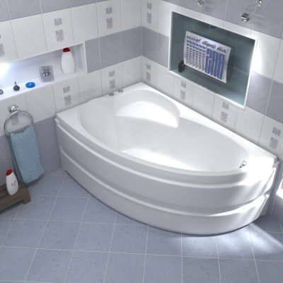 Асимметричная акриловая ванна BAS Сагра 160х100 см - купить по специальной цене в интернет-магазине "Уют в доме"