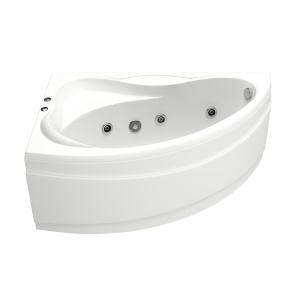 Асимметричная акриловая ванна BAS Вектра 150х90 см