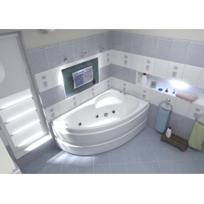 Асимметричная акриловая ванна BAS Сагра 160x100 с гидромассажем L/R - купить по специальной цене в интернет-магазине "Уют в доме"