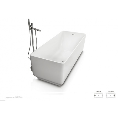 Прямоугольная акриловая ванна Aquatika Моно - купить по специальной цене в интернет-магазине "Уют в доме"